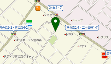 宮の森ホームケア薬局の地図画像