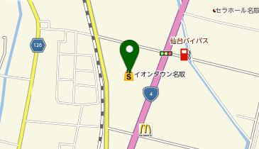 買取店わかばイオンタウン名取店の地図画像