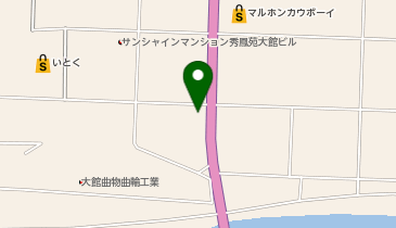 まつむら商店大館店の地図画像