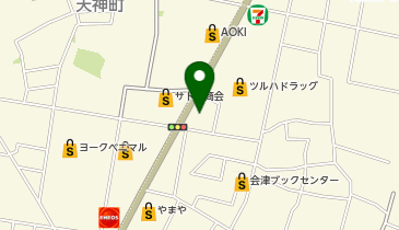 まるやま会津門田店の地図画像