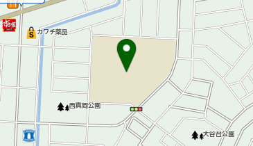 真岡西小学校留守家庭児童会の地図画像