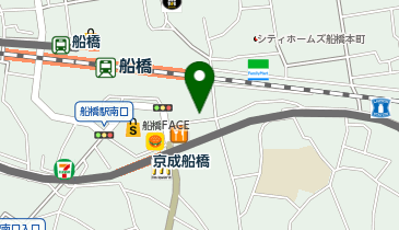 船橋理容の地図画像