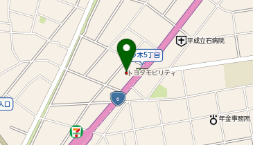 トヨタモビリティ東京株式会社 葛飾四ツ木店の地図画像
