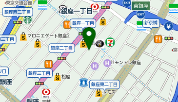 UNDEUX銀座スタジオの地図画像