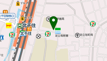 鹿島朝日高等学校提携北千住高等学院の地図画像