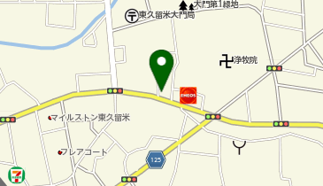 ひがしくるめ大門町保育園の地図画像