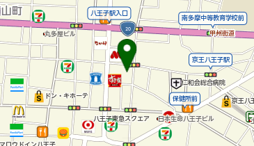 八王子市役所 市民部 消費生活センター 相談専用の地図画像