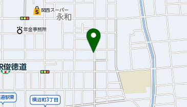 簡易保険加入者協会東大阪代理店の地図画像