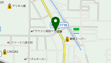 hairsBERRY近鉄八尾店の地図画像