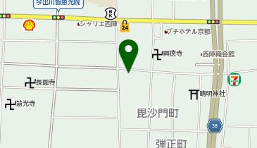 西陣ゆう薬局の地図画像