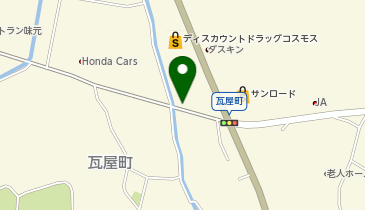 HappyYellowKitchen 瓦屋店の地図画像