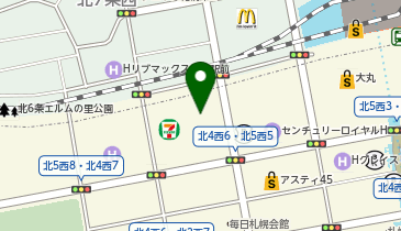 三鬼商事株式会社札幌支店の地図画像