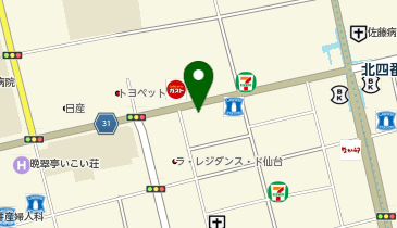 花鳥風月トータルビューティーの地図画像