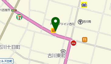 ピザハット古川北町店の地図画像