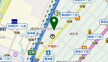 銀座花サロンの地図画像