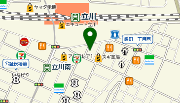 ココロカラダメディカル立川店の地図画像