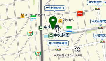 ユコークリーンテック グリニッシュ中央林間店の地図画像