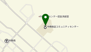 七尾市役所 コミュニティセンター 中島地区コミュニティセンター 図書室の地図画像