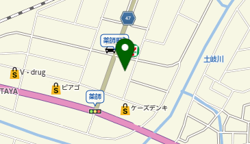 里の菓茶房瑞浪店の地図画像