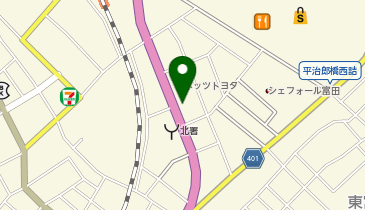 フェイズ四日市店の地図画像