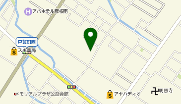 彦根市役所 福祉センター 障害者福祉センターの地図画像