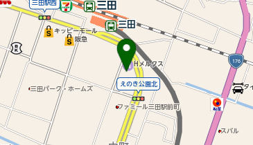 こぐまプリスクール三田園の地図画像