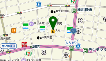 仕出しのあんどう 高知大丸店の地図画像