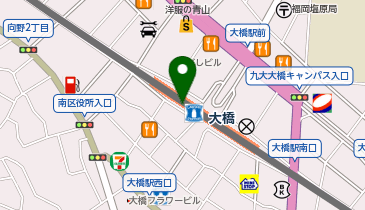 ユーハイム大橋店の地図画像
