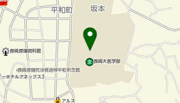長崎大学 熱帯医学研究所 番号案内の地図画像