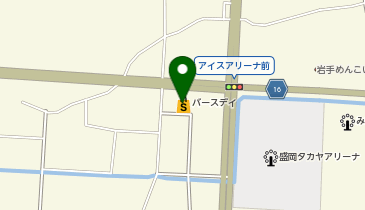 バースディ盛岡中央店の地図画像