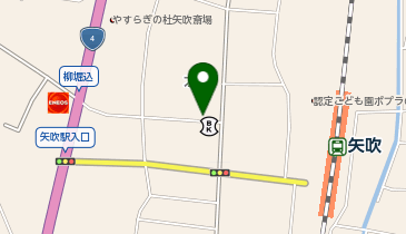 矢吹町役場 複合施設 未来くるステーションの地図画像