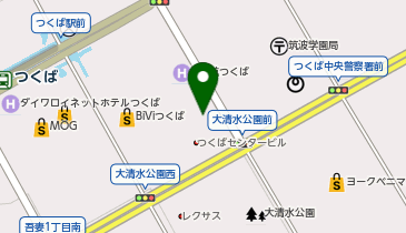 ホテル日航つくば写真室の地図画像
