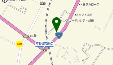 エバーフィット24成田店の地図画像