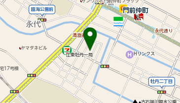 わくわくふれあいスポーツ門仲スタジオの地図画像