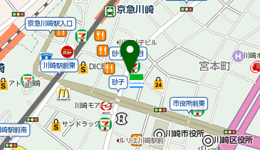 ALICETOKYO川崎店の地図画像