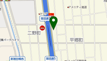 ホテルハグハグ堀田店の地図画像