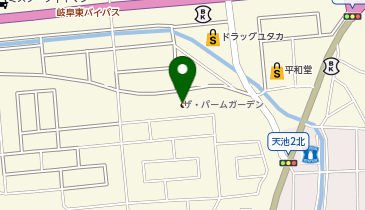 ウエディングプラザ二幸ザ・パームガーデン店の地図画像