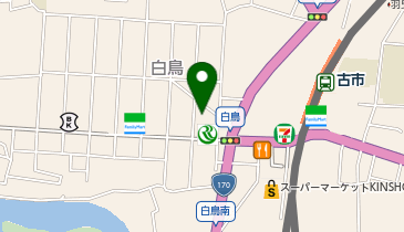 白鳥会館の地図画像