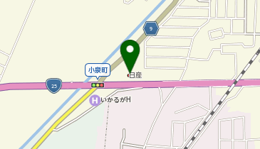 奈良日産自動車株式会社 郡山店の地図画像