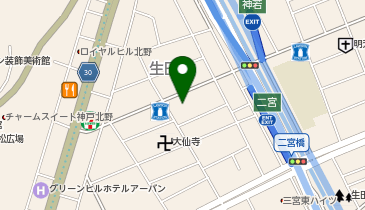 マザームーンカフェの地図画像