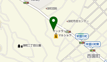 美来館マルショク深町店の地図画像