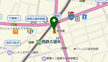 ロックアイランド久留米店の地図画像