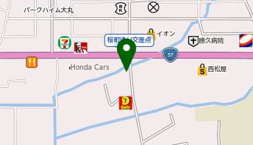 ビーライン肥後大津店の地図画像