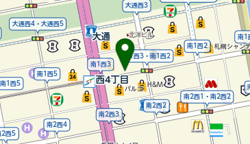 靴下屋ポールタウン店の地図画像