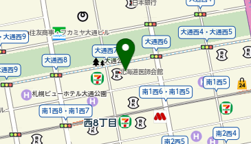 日本詩吟学院岳風会認可札幌岳風会事務局の地図画像