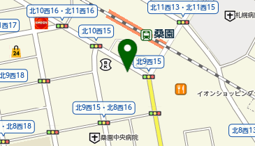 ツルハ 調剤薬局桑園店の地図画像