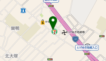 まる天巣鴨店の地図画像