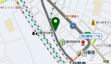 ヘアークリニックカルム西日暮里店の地図画像
