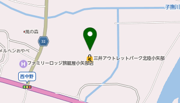 マドラス北陸小矢部アウトレット店の地図画像