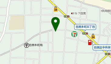 築地マルシェ目黒の八百屋の地図画像